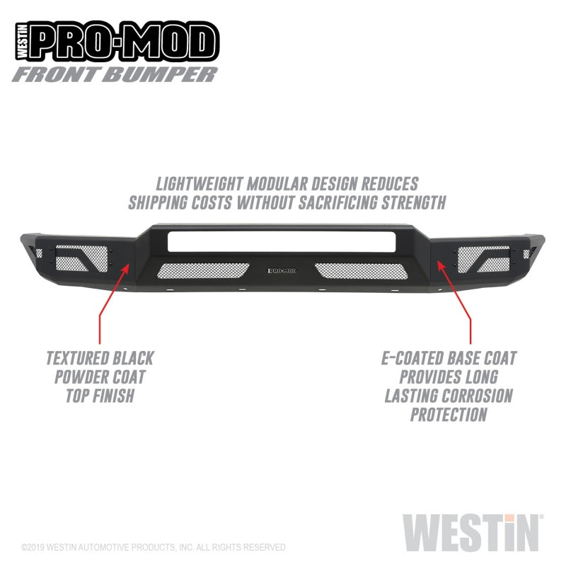 Westin 14-21 Toyota Tundra Pro-Mod Front Bumper - Tex. Blk Westin