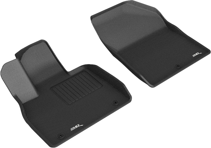 3D MAXpider 2020 Hyundai Palisade Kagu 1st Row Floormat - Black - eliteracefab.com