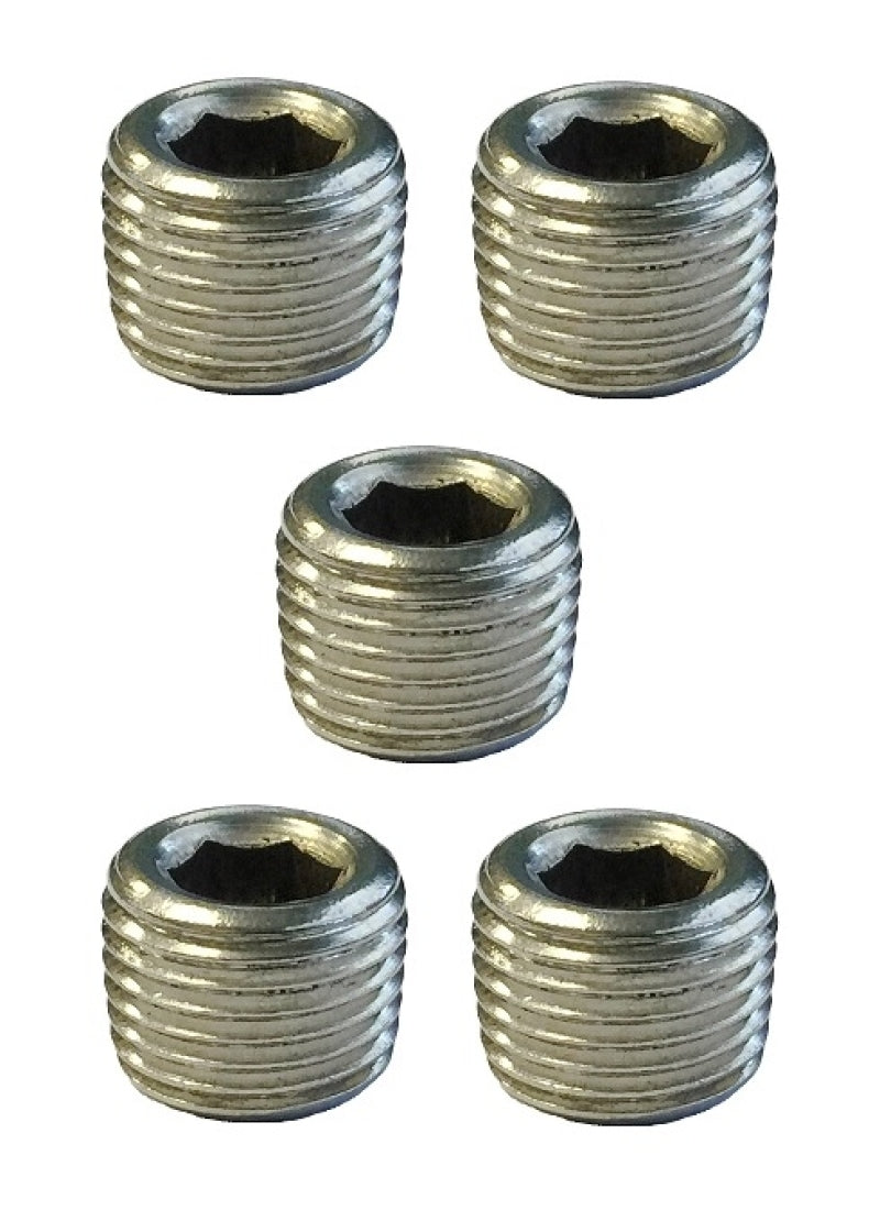 Torque Solution Stainless Steel 1/8" NPT Plug for Universal 5 Pack - TS-NPT-18.5