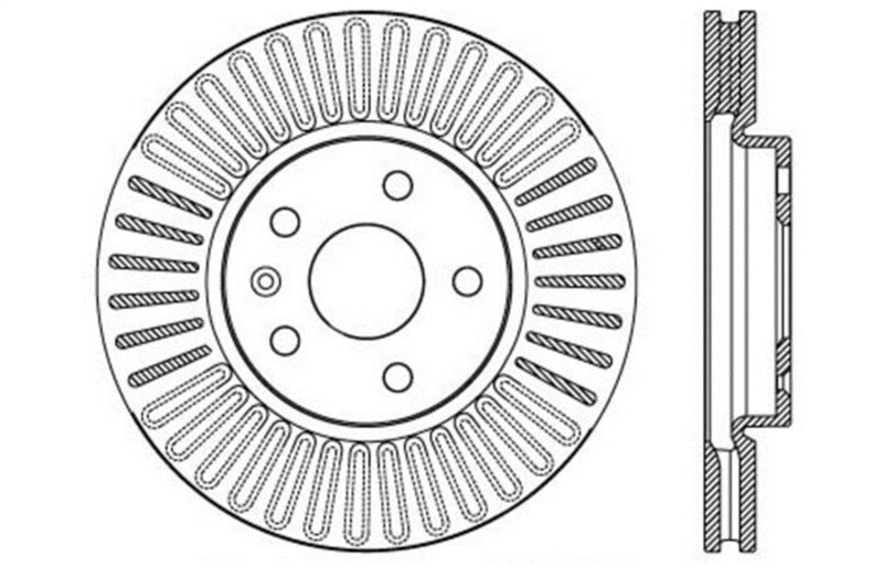 StopTech Slotted & Drilled Sport Brake Rotor - eliteracefab.com