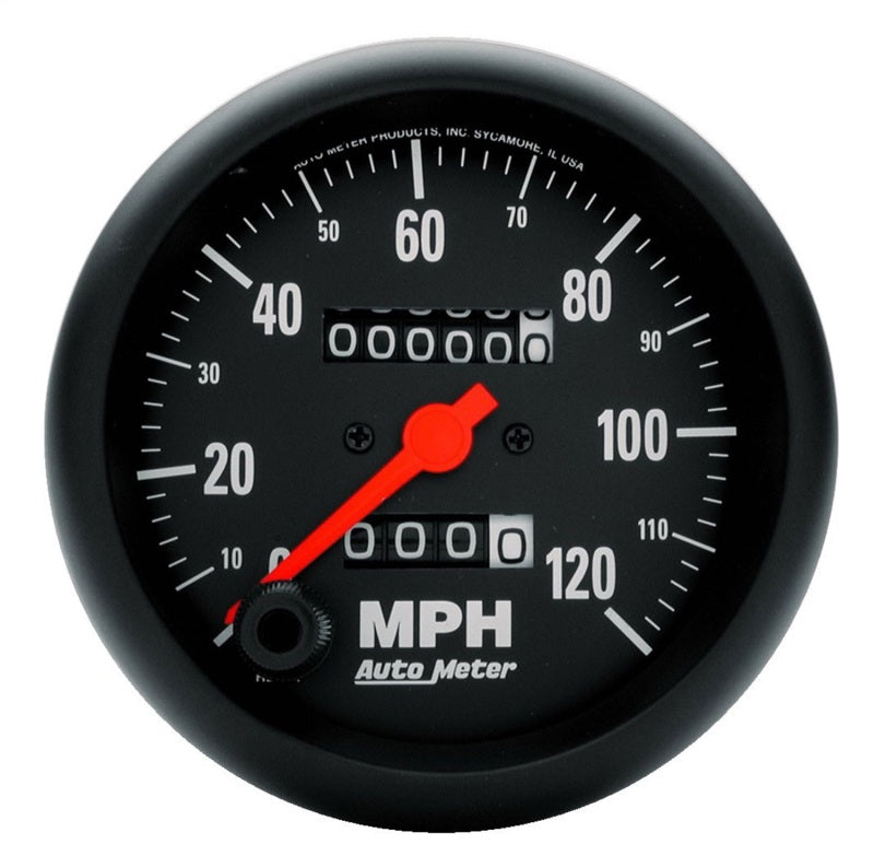 Autometer Z Series 85mm 120 mph Speedometer Mechanical Gauge 2692