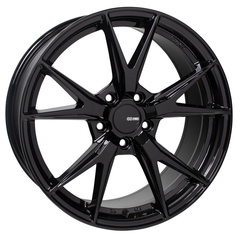 Enkei Phoenix 18x8 35mm Offset 5x114.3 72.6mm Bore Gloss Black Wheel Enkei