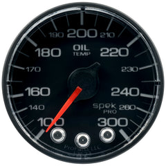 Autometer Spek-Pro 52.4mm 100-300 F Deg Digital Stepper Motor Oil Temp Gauge