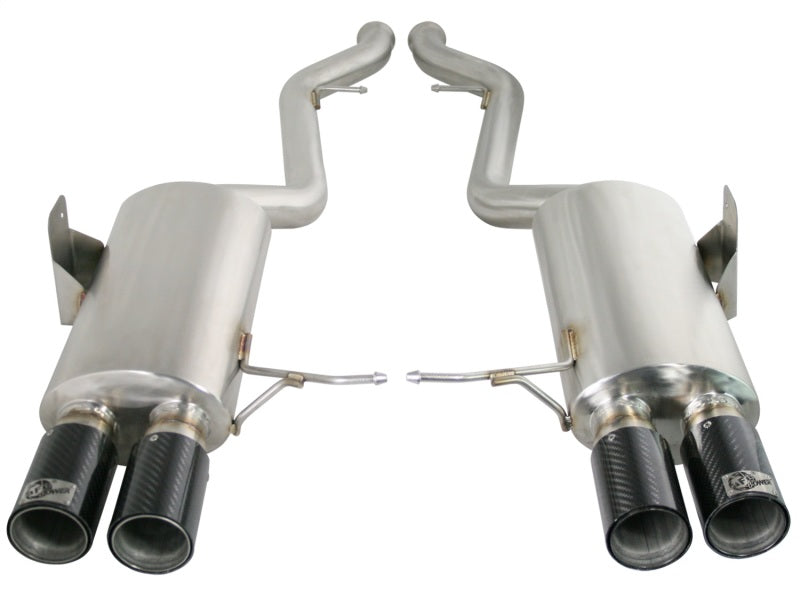 aFe MACHForce XP Exhaust Cat-Back 2.5in Dia Carbon Fiber Tips SS-304 07-13 BMW M3 (E92/93) V8 4.0L aFe