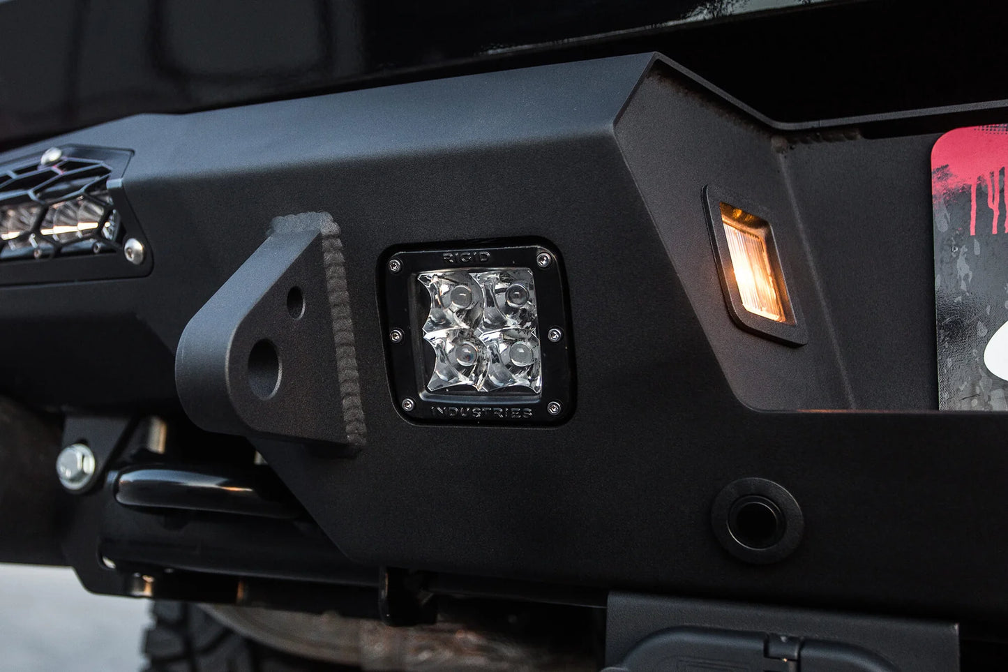 Addictive Desert Designs 17-18 Ford F-150 Raptor HoneyBadger Rear Bumper w/ 10in SR LED Mounts Addictive Desert Designs