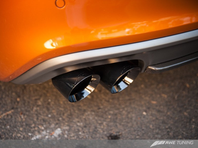 AWE Tuning Audi B8.5 S5 3.0T Track Edition Exhaust - Diamond Black Tips (102mm) - eliteracefab.com