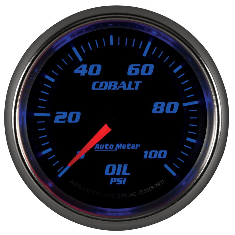 Autometer Cobalt 66mm 0-100 PSI Oil Pressure Gauge 7921