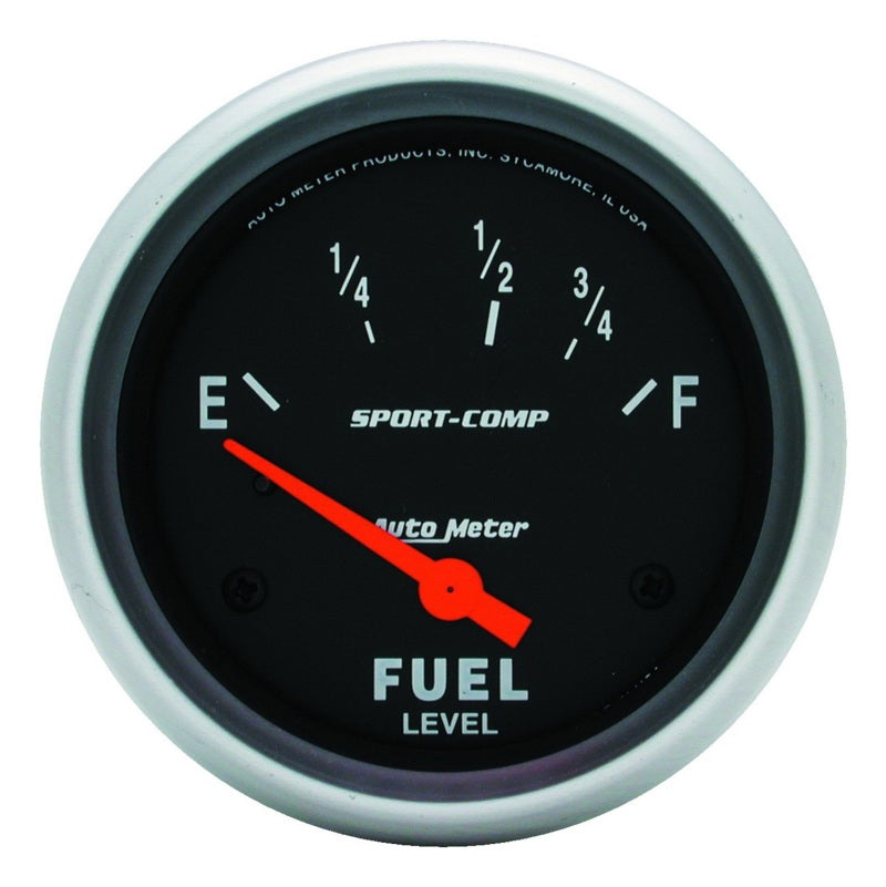 Autometer Sport-Comp 2 5/8in 24ohm-33ohm Fuel Level Gauge 3516