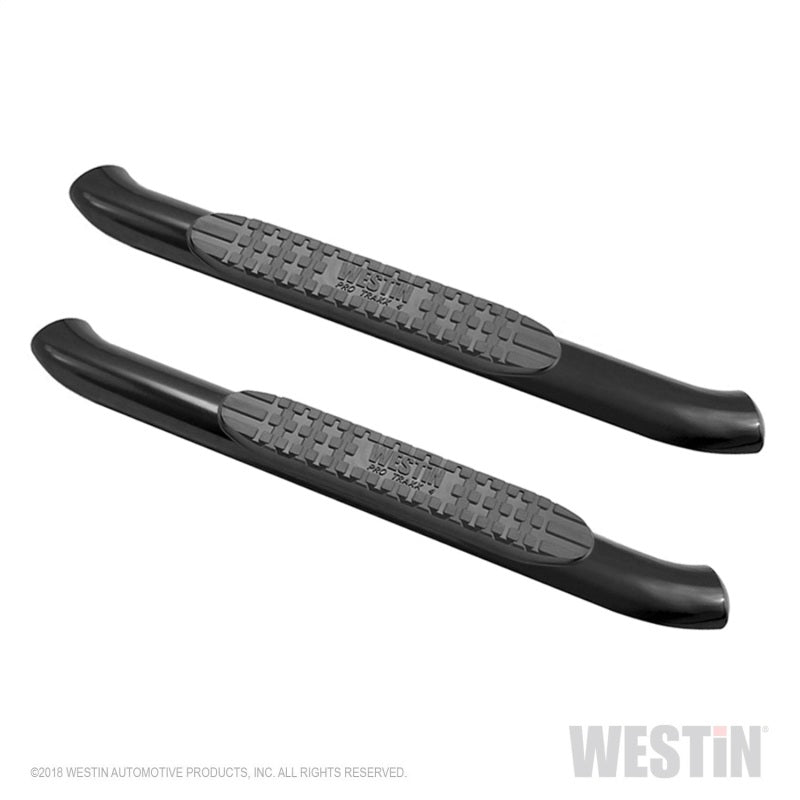 Westin 18-20 Jeep Wrangler JL 2DR PRO TRAXX 4 Oval Nerf Step Bars - Textured Black - eliteracefab.com