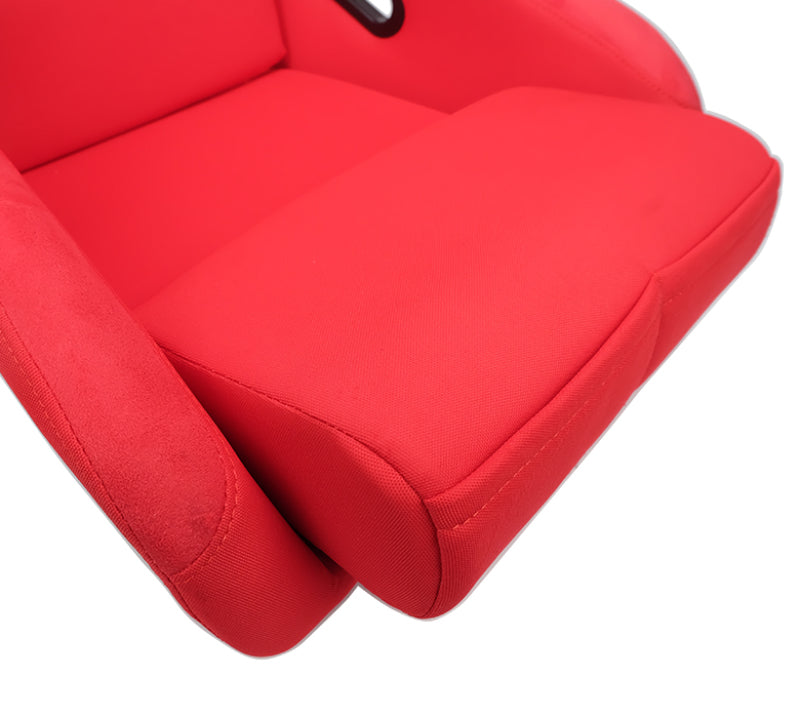 NRG FRP Bucket Seat (Red Cloth) - Large - FRP-300RD