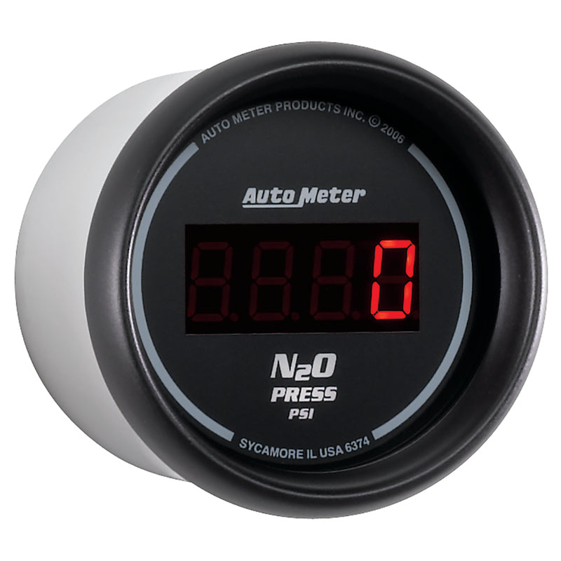 Autometer Z Series 52mm Digital 0-1600 PSI Nitrous Pressure Gauge 6374