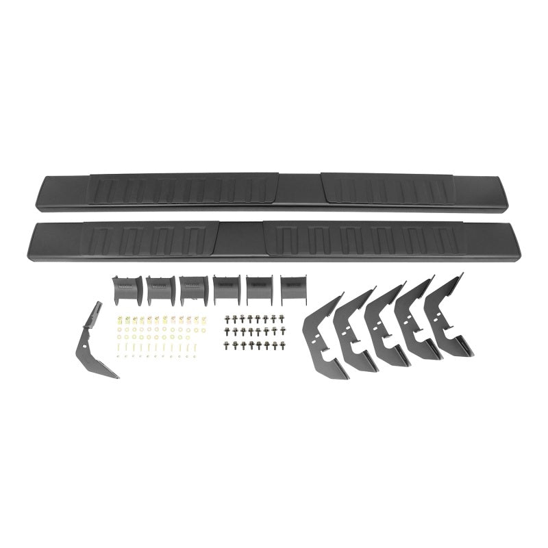 Westin 2007-2018 Chevy Silverado Ext/Dbl Cab R7 Nerf Step Bars - Black - eliteracefab.com