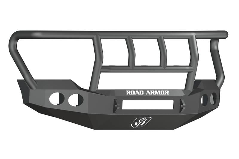 Road Armor 11-16 Ford F-250 Stealth Front Bumper w/Titan II Guard Standard Flare - Tex Blk Road Armor