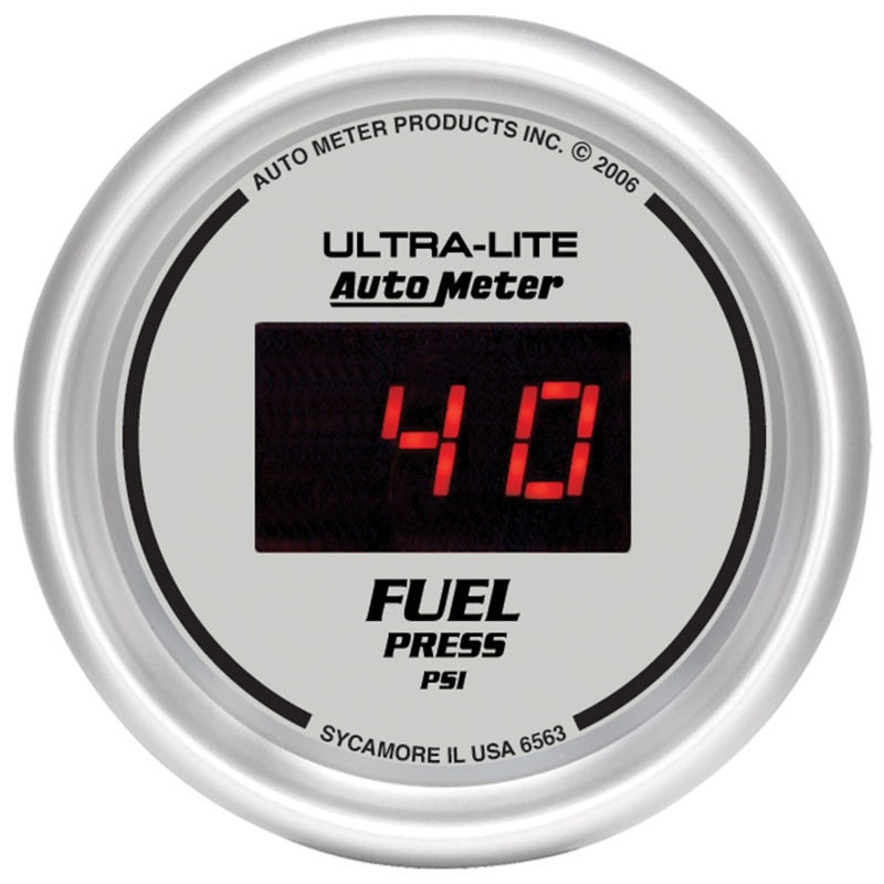 Autometer Ultra-Lite 52MM 5-100 PSI Digital Fuel Pressure Gauge 6563