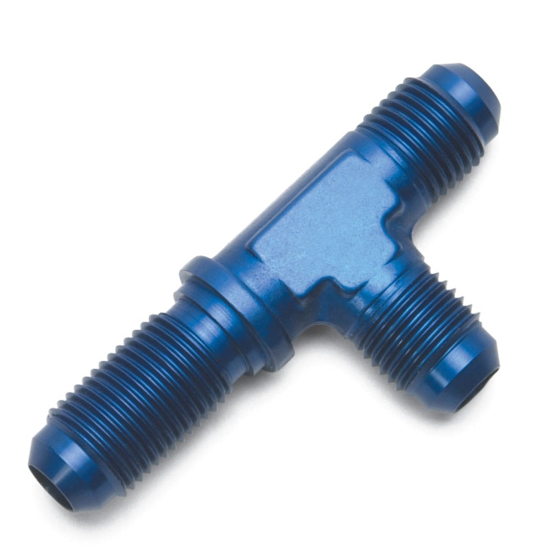 Russell -4 AN Flare Bulkhead Tee on Run Blue - 662440