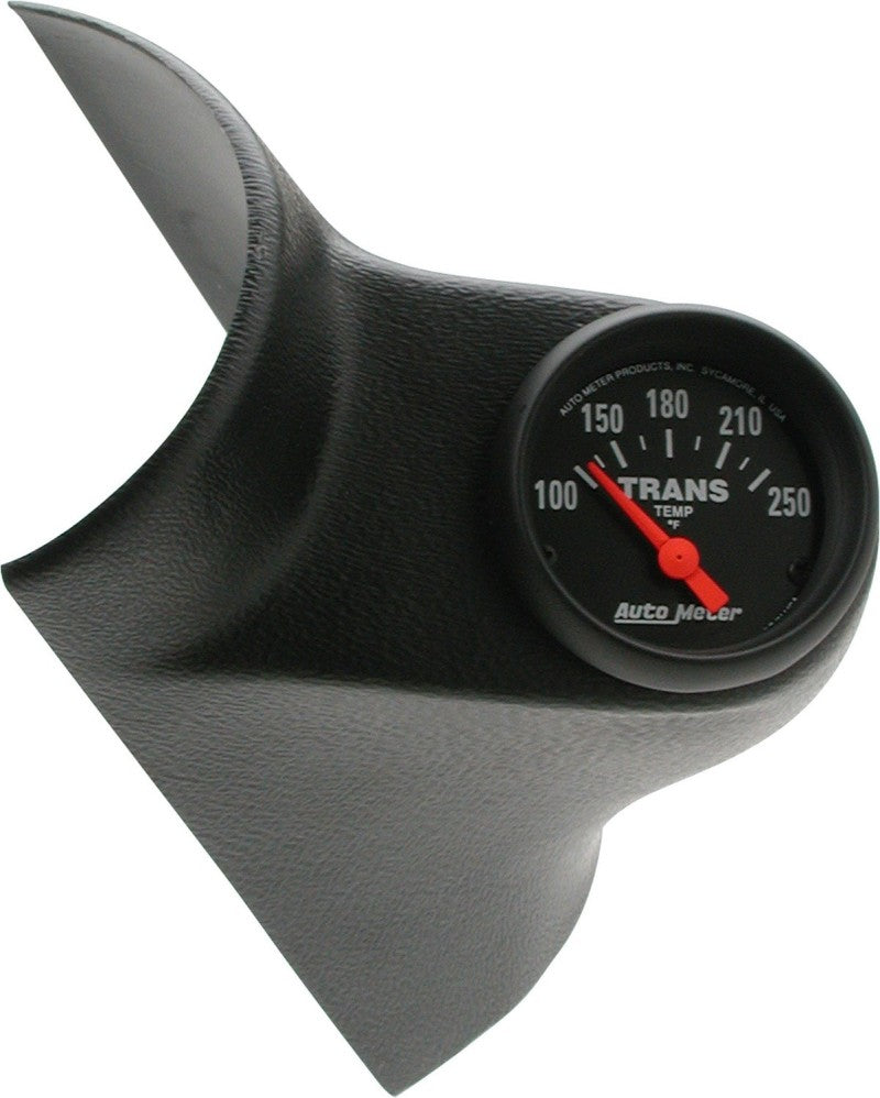 Autometer Z Series 52.4mm 100-250 Degrees F Transmission Gauge & Gauge Pillar Mount 7090