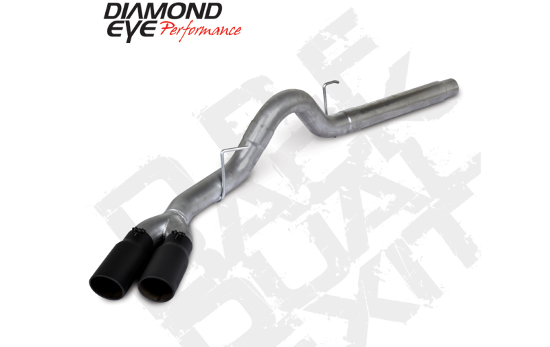 Diamond Eye 18-19 Ford 3.0L Powrstrke F150 - 4in 409SS DPF Back Kit Sprt Dual w/Tips 4512BRA-DEBK Diamond Eye Performance