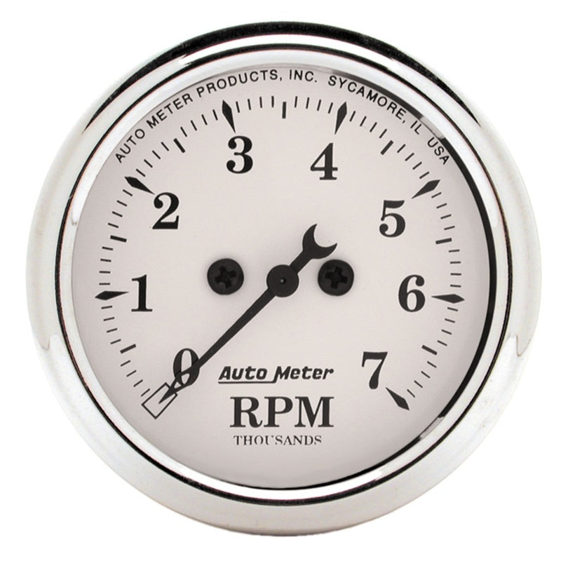 Autometer 2 1/16 inch 7000rpm Old Tyme Tachometer (52.4mm) 1694