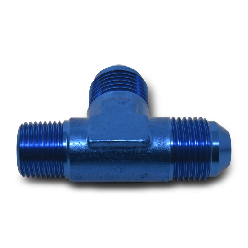 Russell -4 AN Flare to 1/8 in NPT Tee on run Adapter Blue - 661110