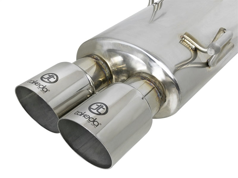 aFe Takeda 3in SS Exhaust Cat-Back 15-16 Subaru WRX/STI 2.0L/2.5L Polished Tips aFe
