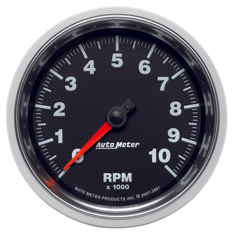 Autometer GS 3-3/8in 10000 RPM In-Dash Tachometer Gauge 3897