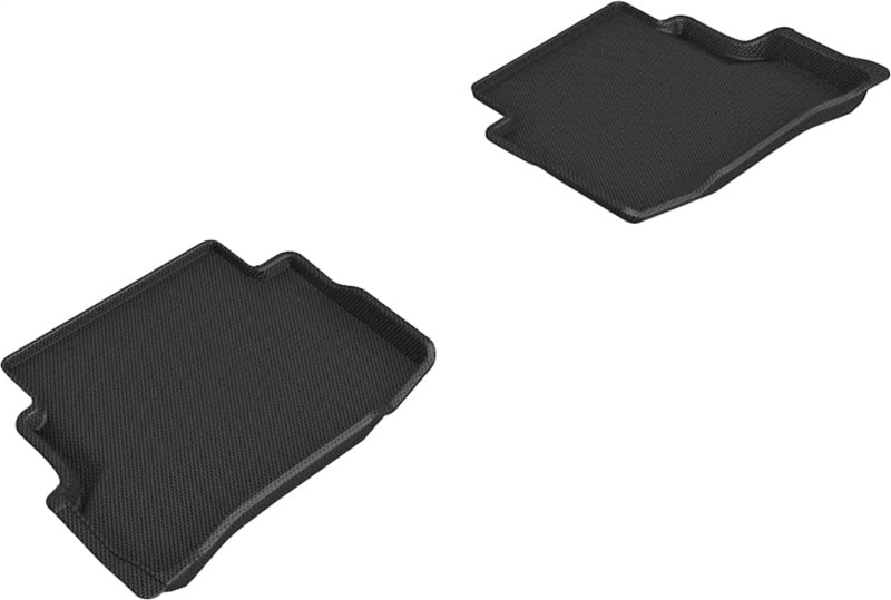 3D MAXpider L1MZ07621509 20-21 Mazda CX-9 6-Seat without 2nd Row Console Kagu 2nd Row Floormats - Black 3D MAXpider