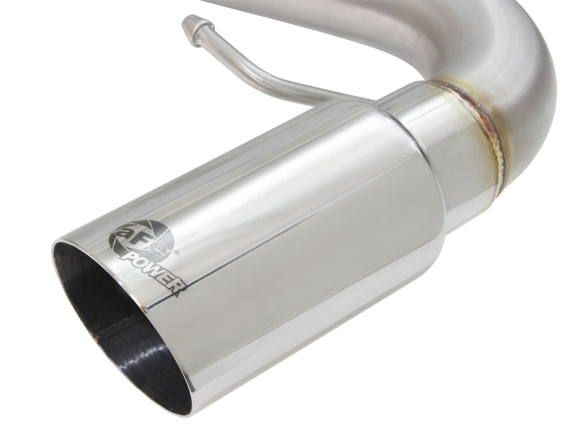 aFe MACHForce XP SS-304 Polish Tip 3.0in-2.5in Dia Cat Back Exhaust 11-13 BMW 335i (E90/E92) 3.0L aFe