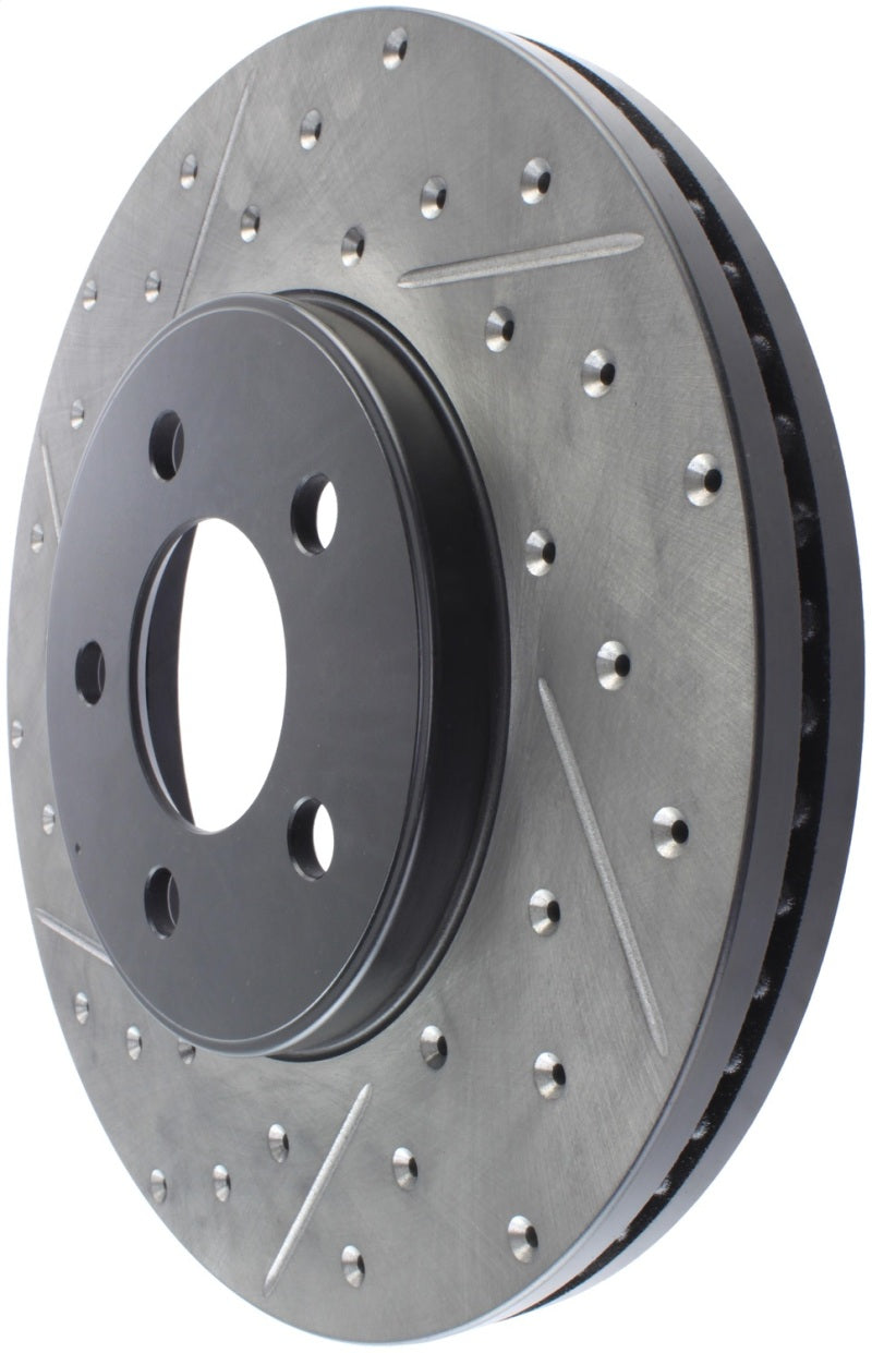 StopTech 03-09 Lincoln Town Car / 03-09 Mercury Grand Marquis Front Right Slotted & Drilled Rotor Stoptech