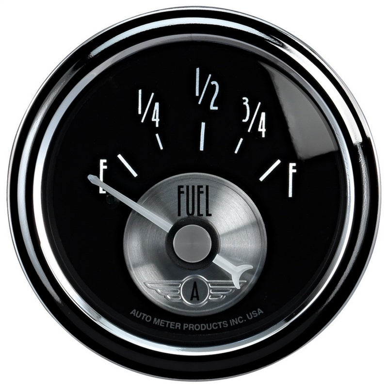 Autometer Prestige Series Black 52mm 0-90OHM Short Sweep Electronic Fuel Level Gauge 2014