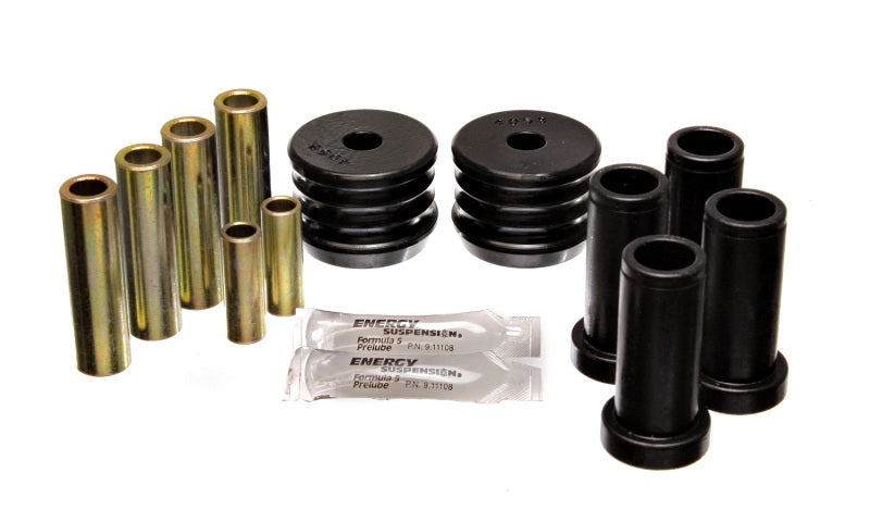 Energy Suspension 64-75 BMW 2002 Black Rear Control Arm Bushing Set - eliteracefab.com
