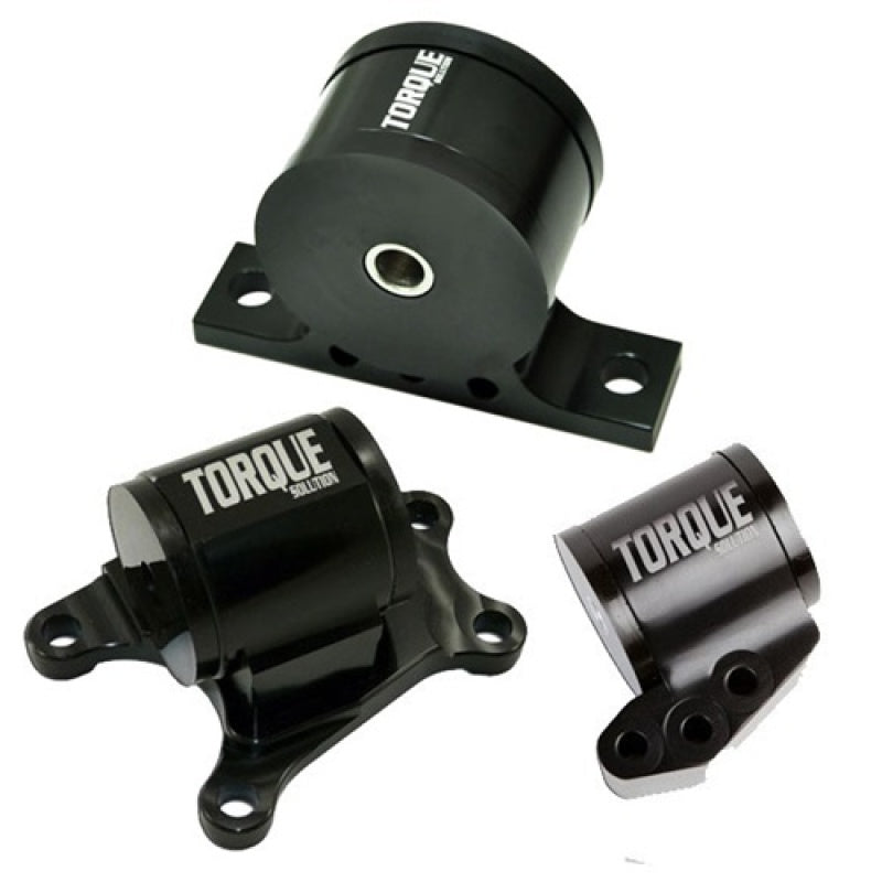 Torque Solution Billet Aluminum 3 piece Engine Mount Kit: Mitsubishi Evolution VII-IX 2001-2006 - eliteracefab.com