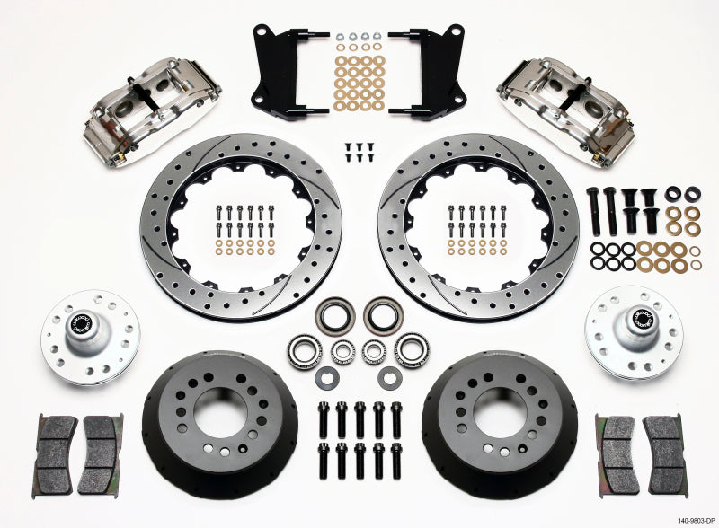 Wilwood Narrow Superlite 6R Front Hub Kit 12.88in Drill Pol 67-69 Camaro 64-72 Nova Chevelle Wilwood