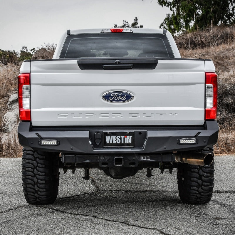 Westin 17-20 Ford F-250/350 Pro-Series Rear Bumper - Textured Black Westin
