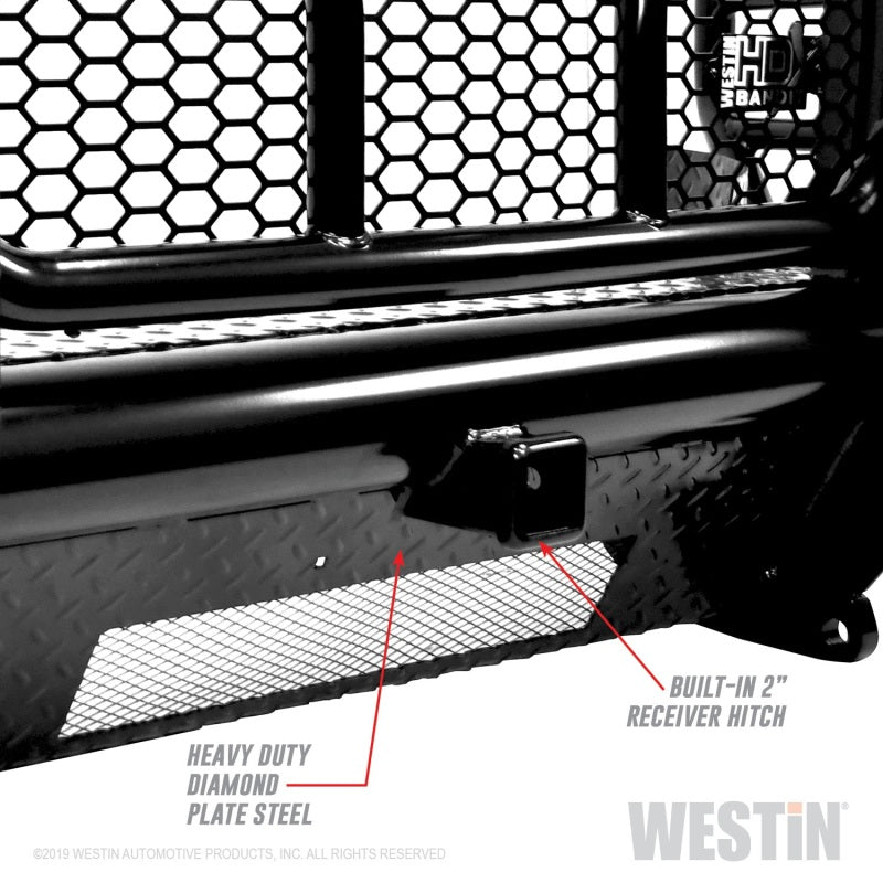 Westin 11-14 Chevrolet Silverado 2500/3500 HDX Bandit Front Bumper - Blk Westin