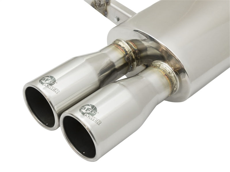 aFe MACHForce XP Exhausts Cat-Back SS-304 14-17 Mini Cooper S Hardtop 2-Door w/ Polished Tips aFe