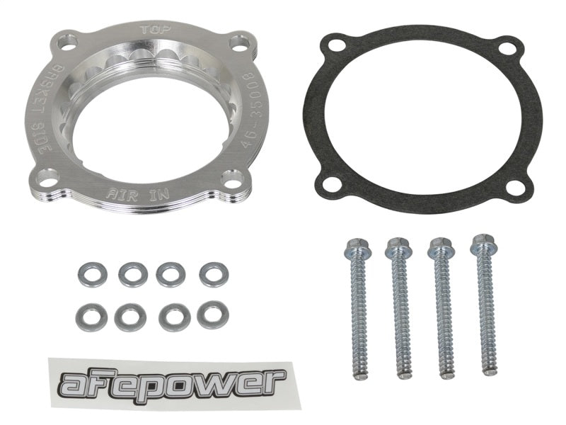 aFe Silver Bullet Throttle Body Spacer 2018+ Jeep Wrangler (JL) V6 3.6L - eliteracefab.com