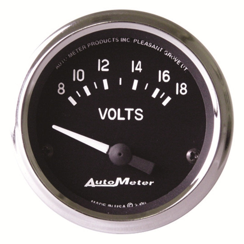 Autometer Cobra 2 1/16in 8-18 Volt Electric Voltmeter Gauge 201009