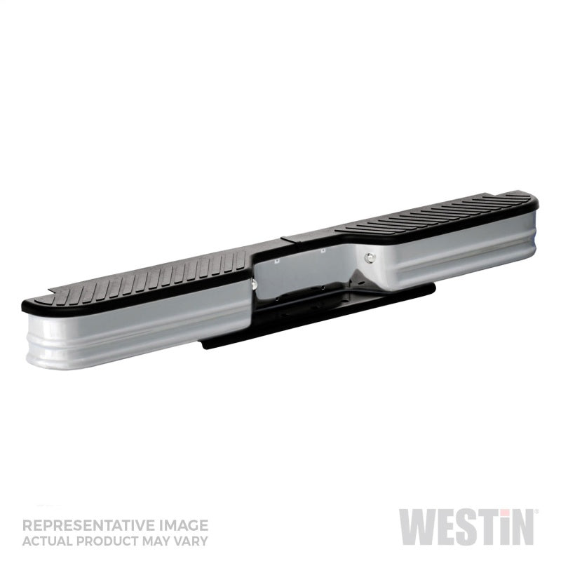 Westin/Fey 67-96 F-Series Style Side / 97-98 F-250/350 HD Surestep Universal Bumper - Silver Westin