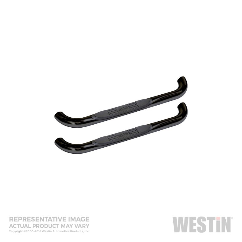 Westin 1980-1997 Ford F-Series Reg Cab (97 HD models only) E-Series 3 Nerf Step Bars - Black - eliteracefab.com