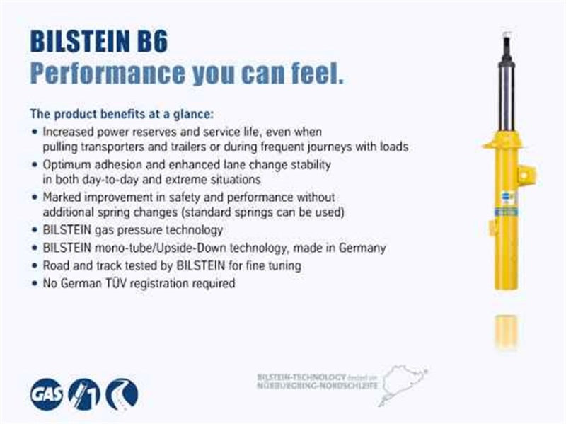 Bilstein B6 15-17 Jeep Renegade Front Left Twintube Strut Assembly Bilstein