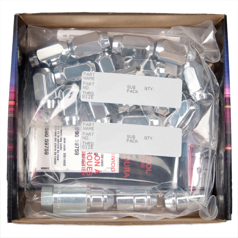 McGard M12x1.25 Chrome 6 Lug Wheel Install Kit Cone Seat - 84654