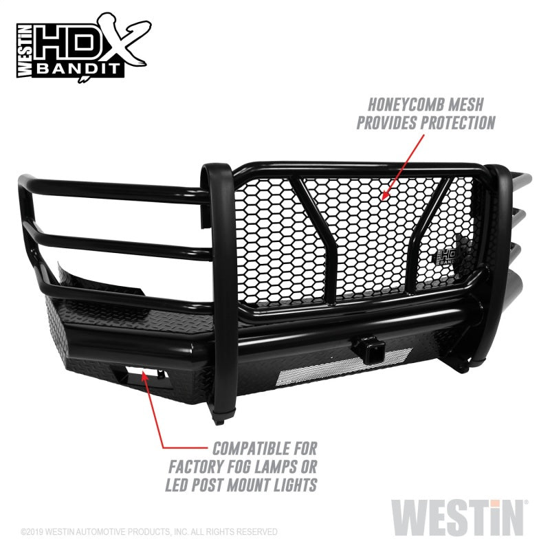 Westin 11-14 Chevrolet Silverado 2500/3500 HDX Bandit Front Bumper - Blk Westin