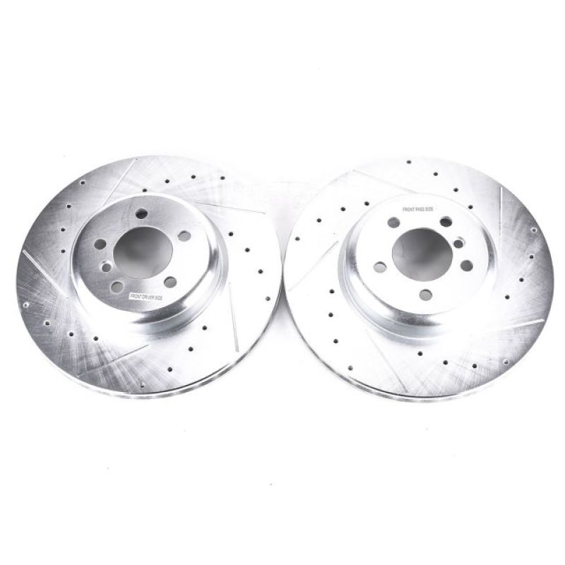 Power Stop 13-15 BMW 335i Front Evolution Drilled & Slotted Rotors - Pair PowerStop