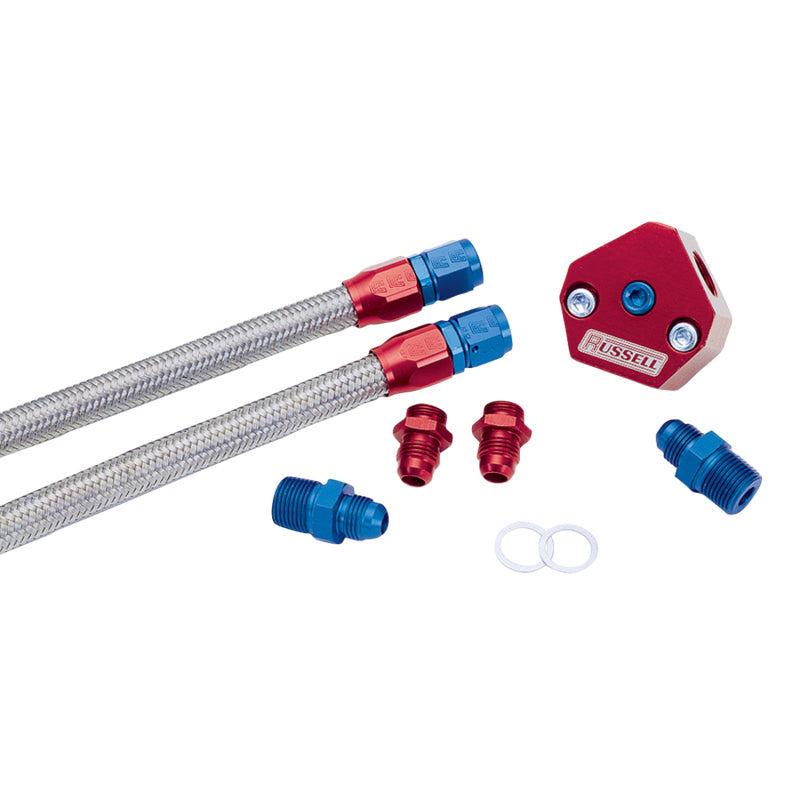 Holley Tunnel Ram Dual-Carb Fuel Line Kit -6 AN ProFlex - 650020