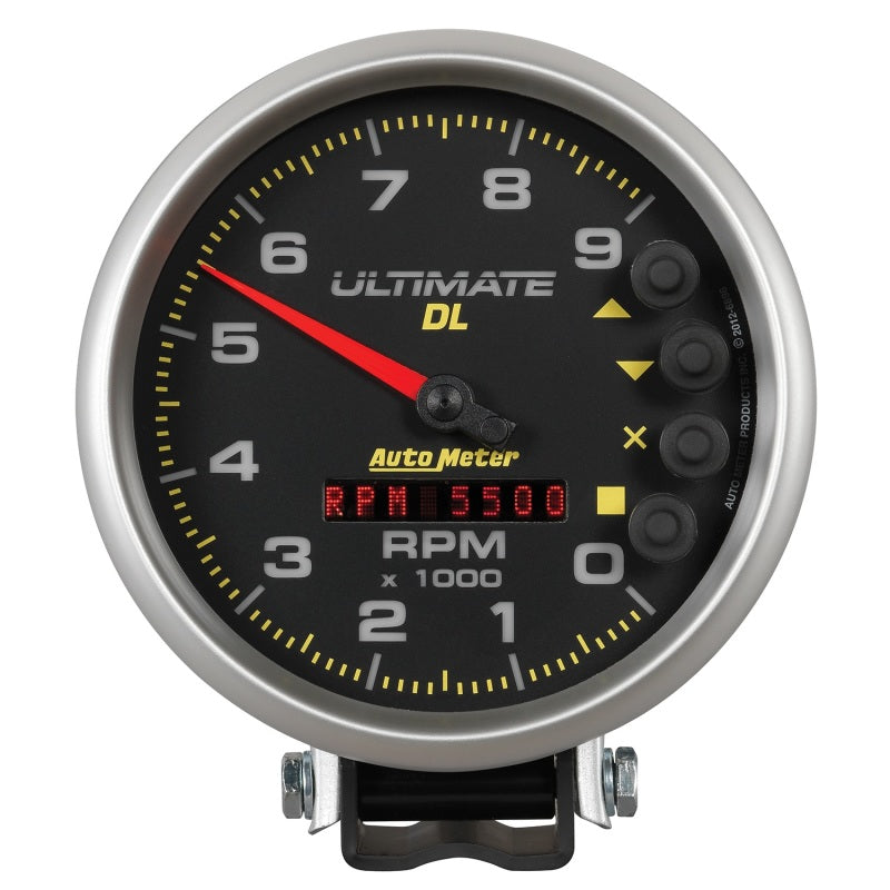 Autometer 5 inch Ultimate DL Playback Tachometer 9000 RPM - Black 6896