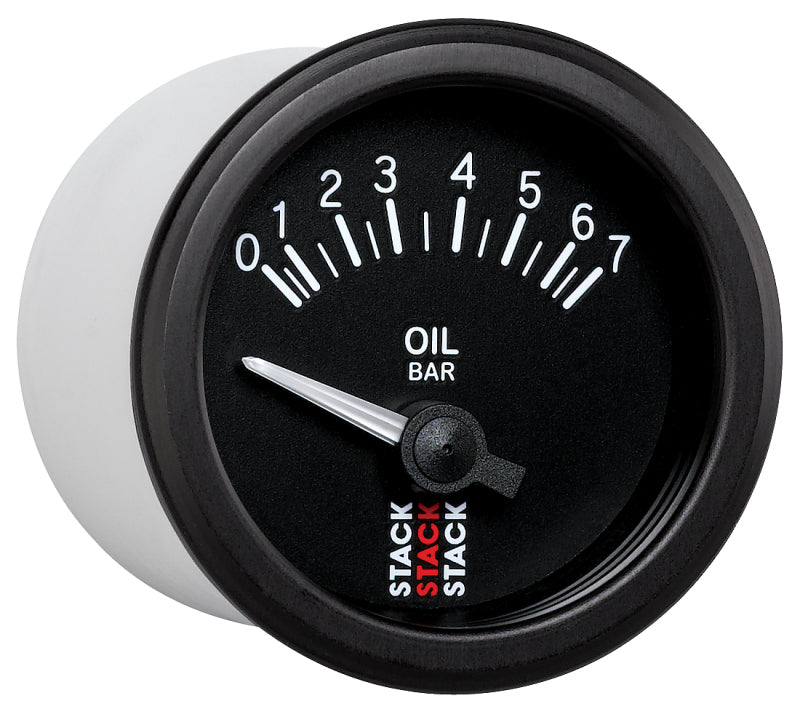 Autometer Stack 52mm 0-7 Bar M10 (M) Electric Oil Pressure Gauge - Black ST3201