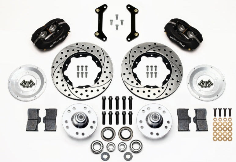 Wilwood Forged Dynalite Front Kit 11.00in Drilled 79-87 GM G Body - eliteracefab.com