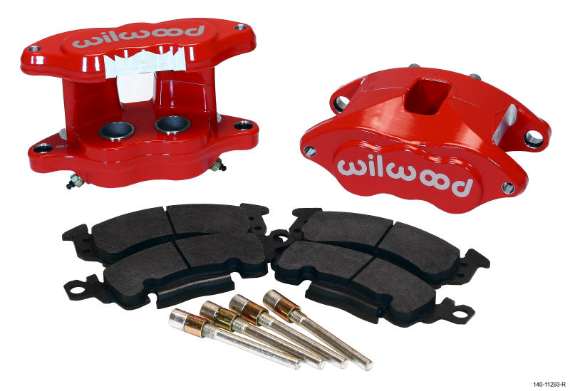 Wilwood D52 Rear Caliper Kit - Red 1.25 / 1.25in Piston 1.04in Rotor - eliteracefab.com
