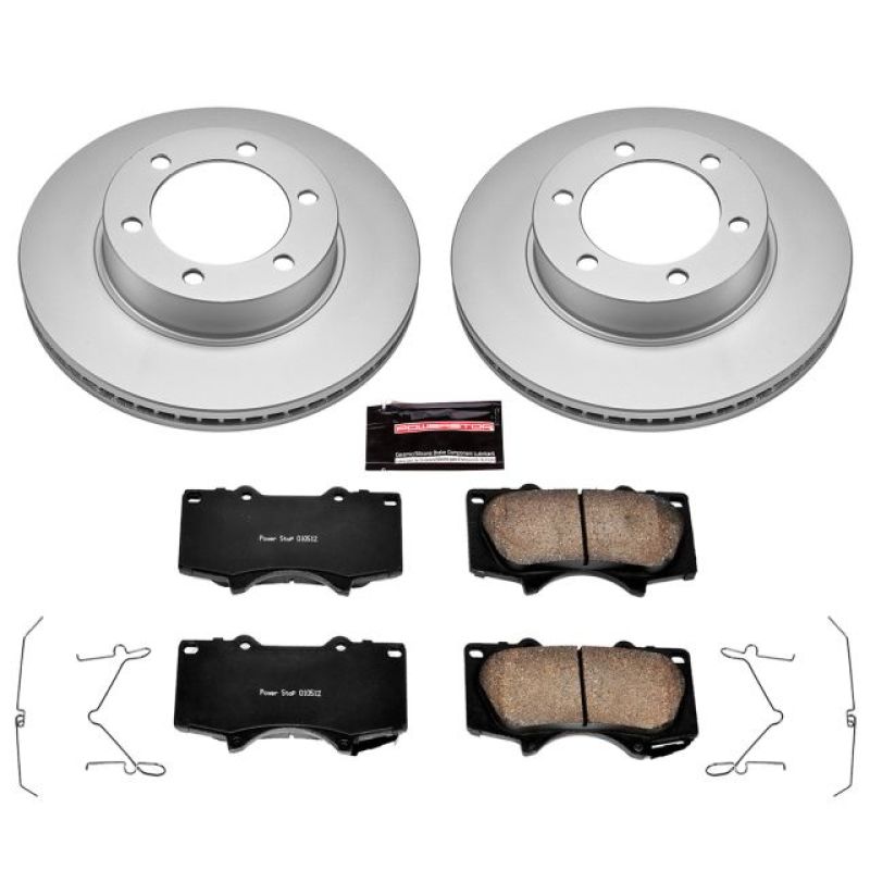 Power Stop 01-07 Toyota Sequoia Front Z17 Evolution Geomet Coated Brake Kit - eliteracefab.com