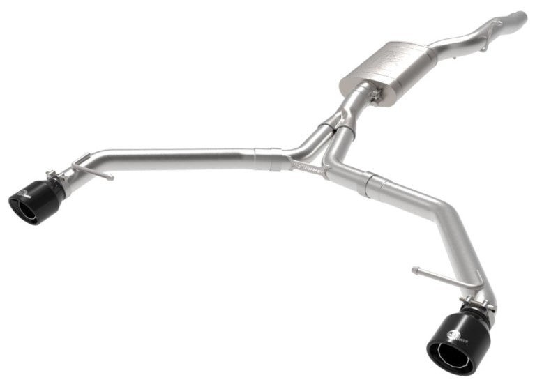 afe MACH Force-Xp 13-16 Audi Allroad L4 SS Axle-Back Exhaust w/ Black Tips aFe